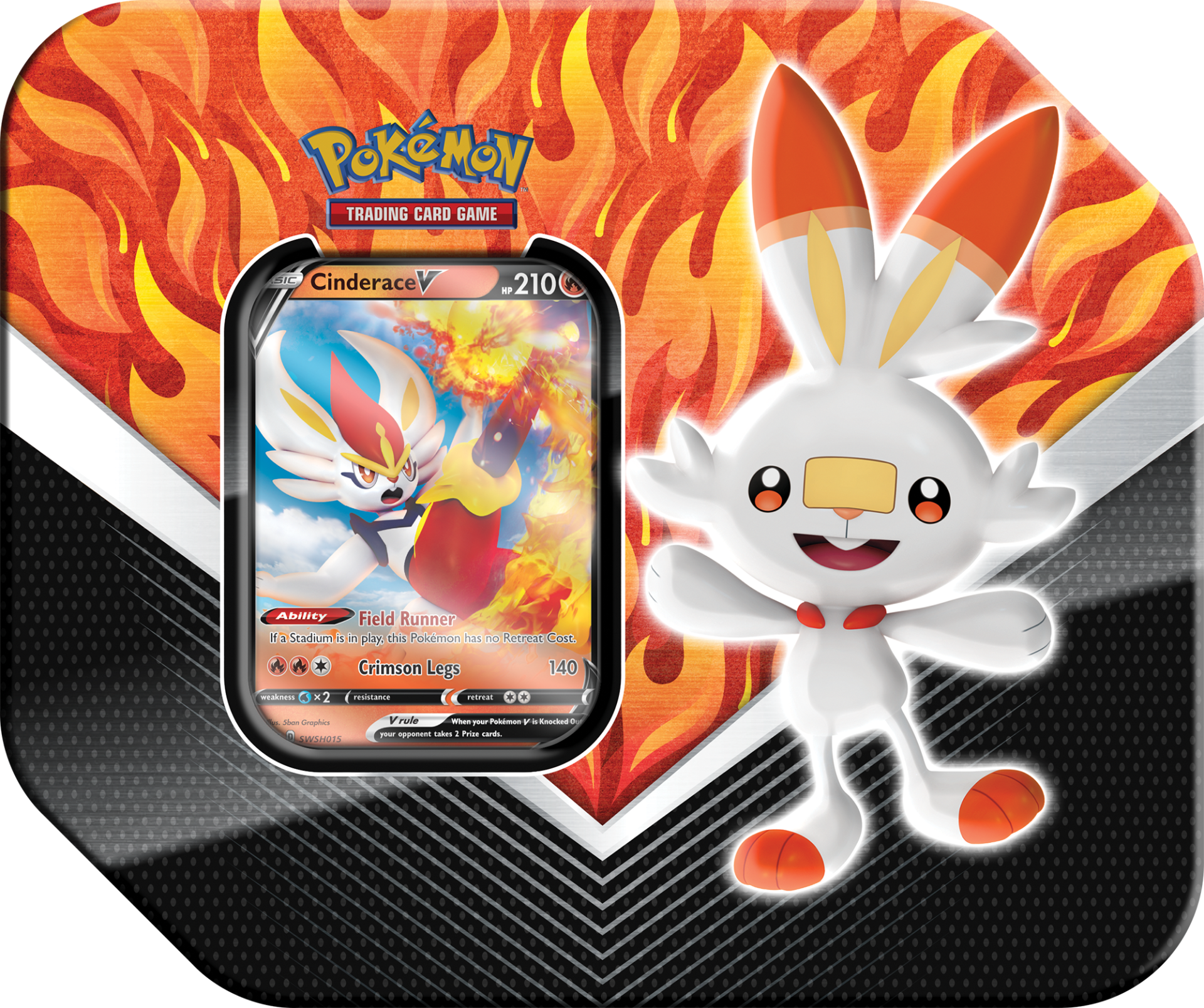 Pokemon 2020 Spring Galar Partners Tin - Cinderace V